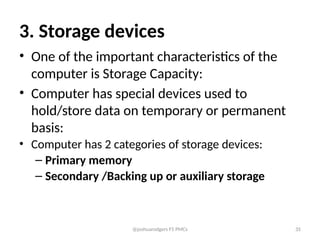 Comprehensive Introduction to Computer Basics and CPU Architecture | PPTX