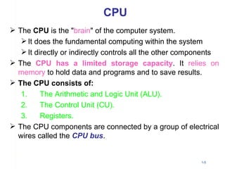 Computer basics and i.o devices | PPT