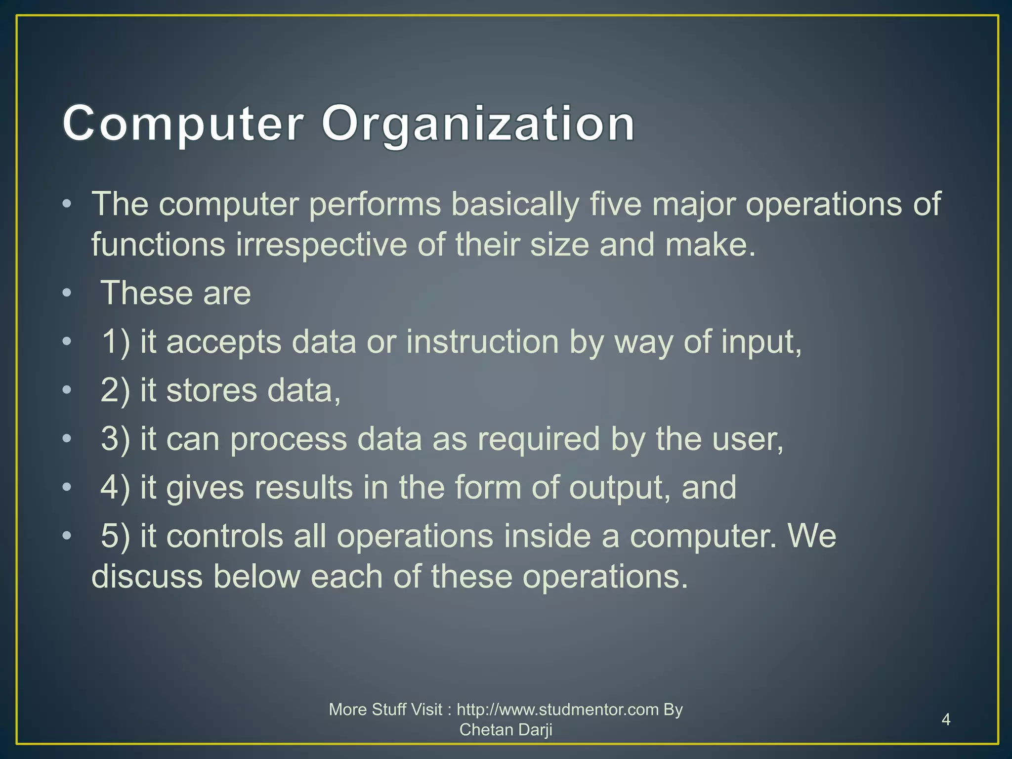 Computer Basics Tutorial By Stud Mentor | PPT