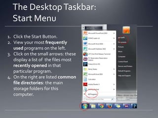 Computer Basics:
The Window (Sample - Word)
Title Bar

Minimize, Maximize, and Close

Menu Bar
Scroll Bar

Insertion Point

 