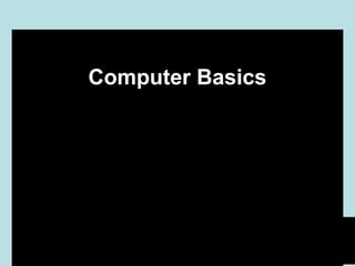 Jay Ar P. Esparcia
Computer Basics
 