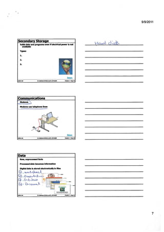 Computer chapter 1 slide notes | PDF