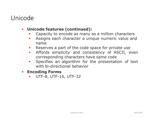 computercodes, BCD, EBCDIC,ASCII,UNICODE | PPTX