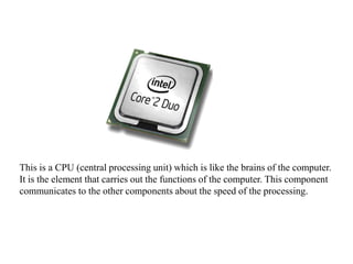 Computer components | PPT