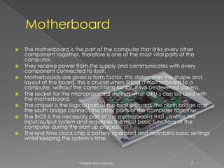 Computer Components | PPTX