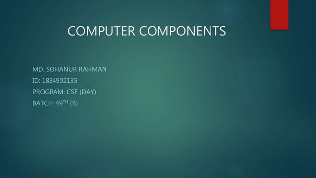 Computer components | PPT