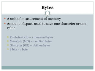 Computer Components for CXC IT ;krvmlesma; | PPTX
