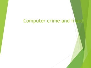 Computer crime | PPT