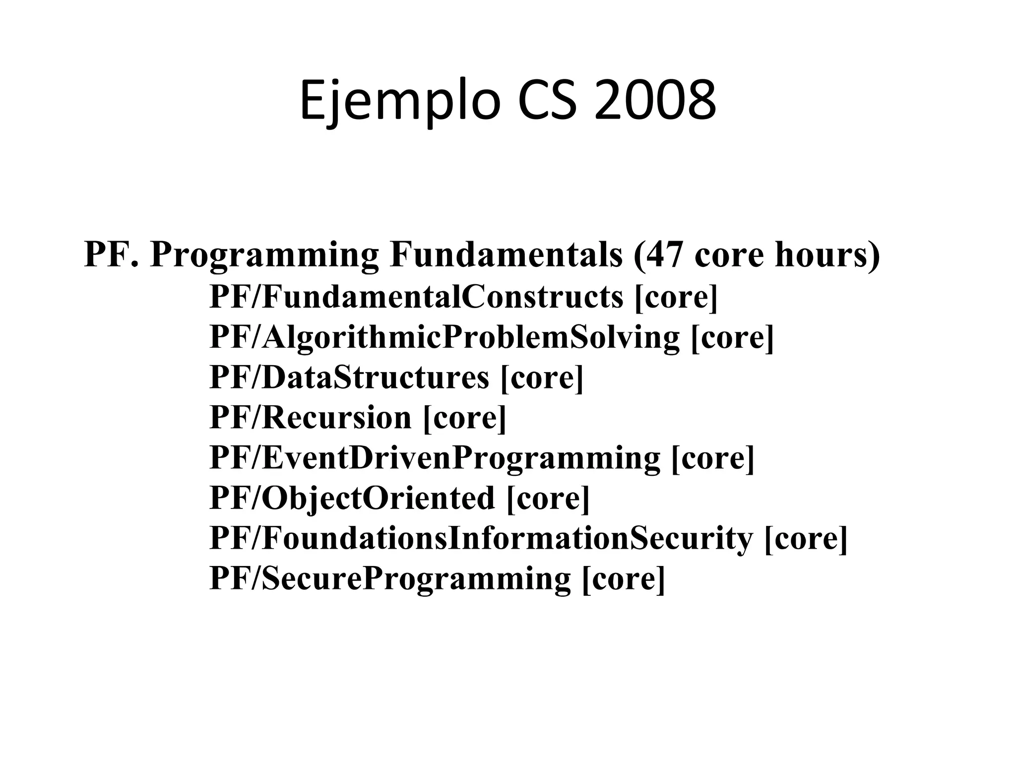 Ejemplo CS 2008
 
