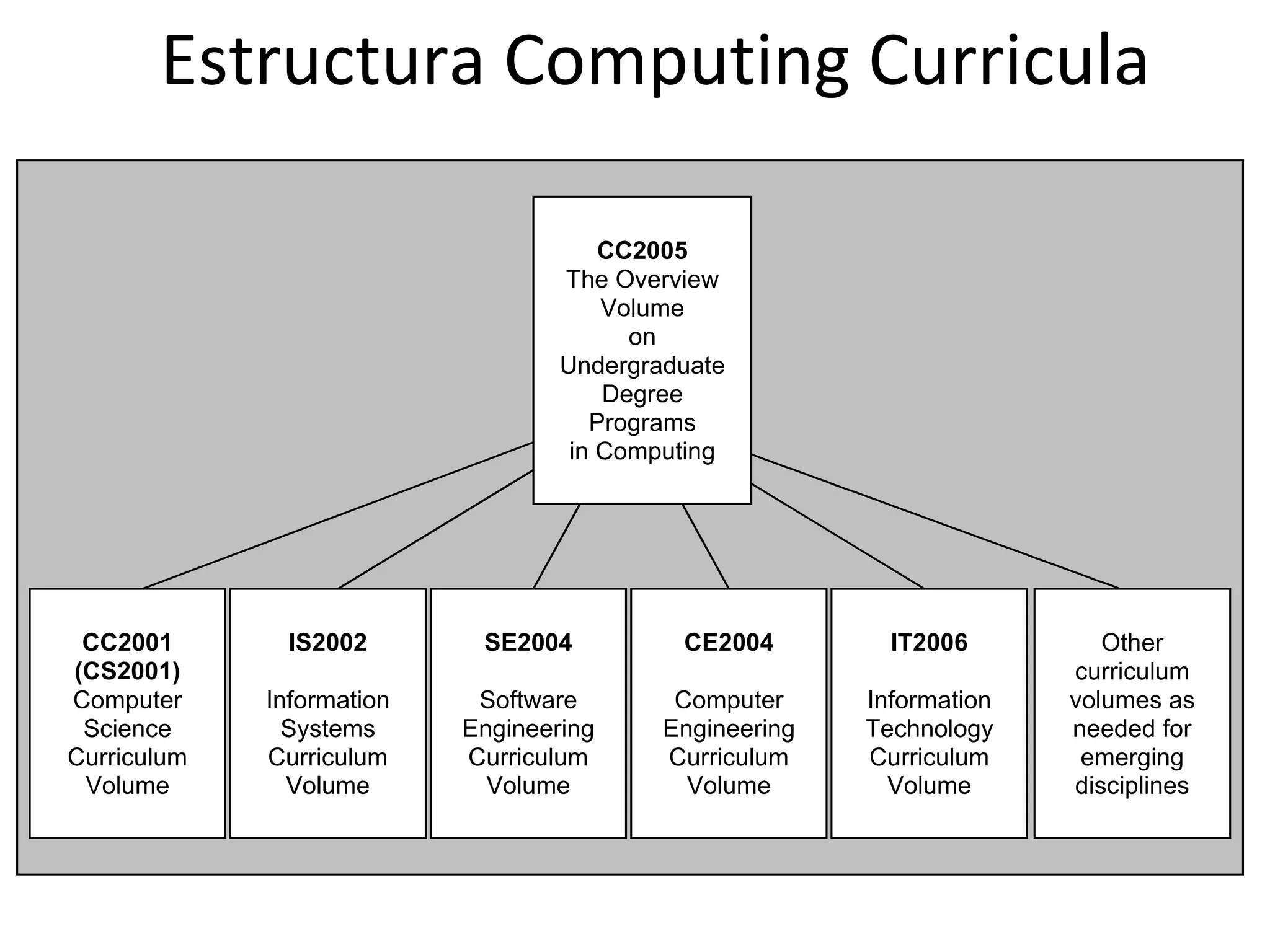 Estructura Computing Curricula
 