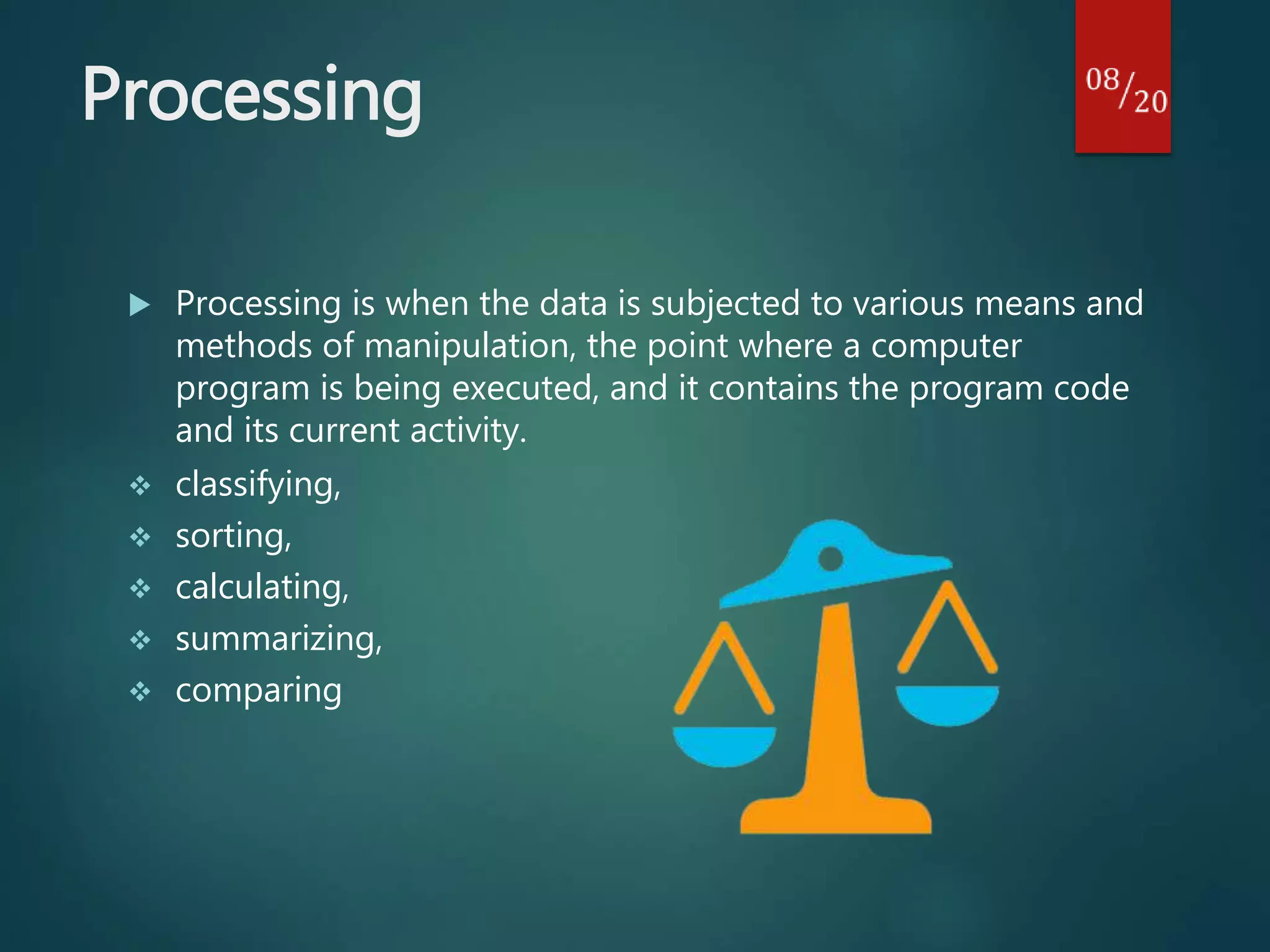 Computer data processing | PPTX