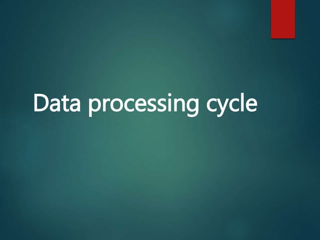 Computer data processing | PPTX | Databases | Computer Software and ...