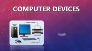 COMPUTER DEVICES
Prepared by:
Akash saw
 