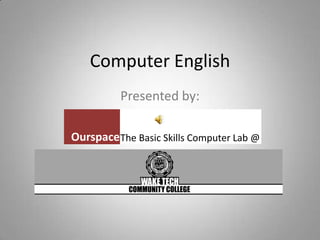 Computer English Presented by:  