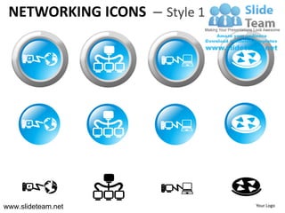 Computer ethernet networking icons design 1 powerpoint presentation ...