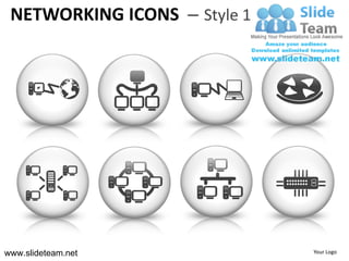 Computer ethernet networking icons design 1 powerpoint presentation ...
