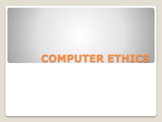 Computer ethics | PPT
