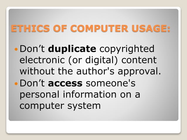 Computer ethics | PPT