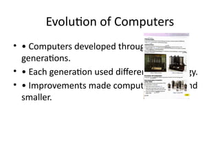 How Developed Computer Technology The Evolution of Computing: From Charles Babbage to First Generation ...