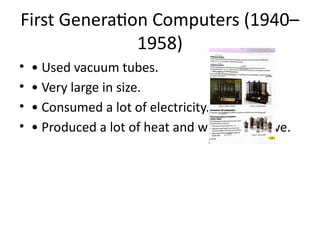 First Computes Size The Evolution of Computing: From Charles Babbage to First Generation ...