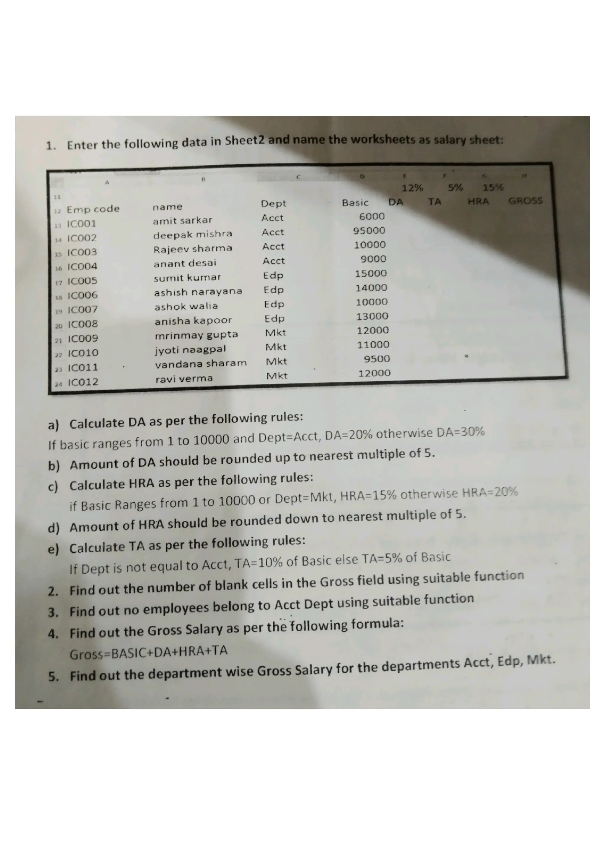 Computer Excel Pdf Plus Shortcut Key Of Ms Excel Pdf