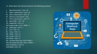 Elementary Computer Application Notes computer file for elementry computer application's.pptx | Operating ...