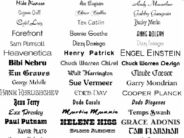 Computer fonts