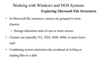 Computer Forensics Working with Windows and DOS Systems | PDF