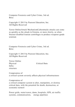 Computer Forensics and Cyber CrimeCHAPTERComputer Fore.docx