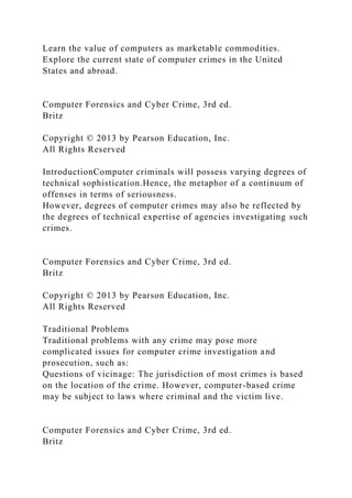 Computer Forensics and Cyber CrimeCHAPTERComputer Forens.docx