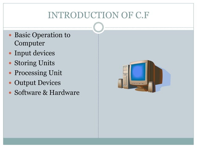 COMPUTER FUNDAMENTAL | PPTX | Technology & Computing