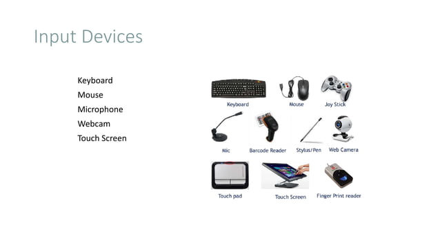 Computer fundamental short information about input and output devices ...