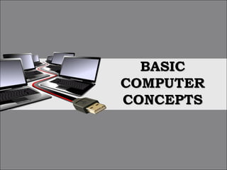 BASIC
COMPUTER
CONCEPTS
 