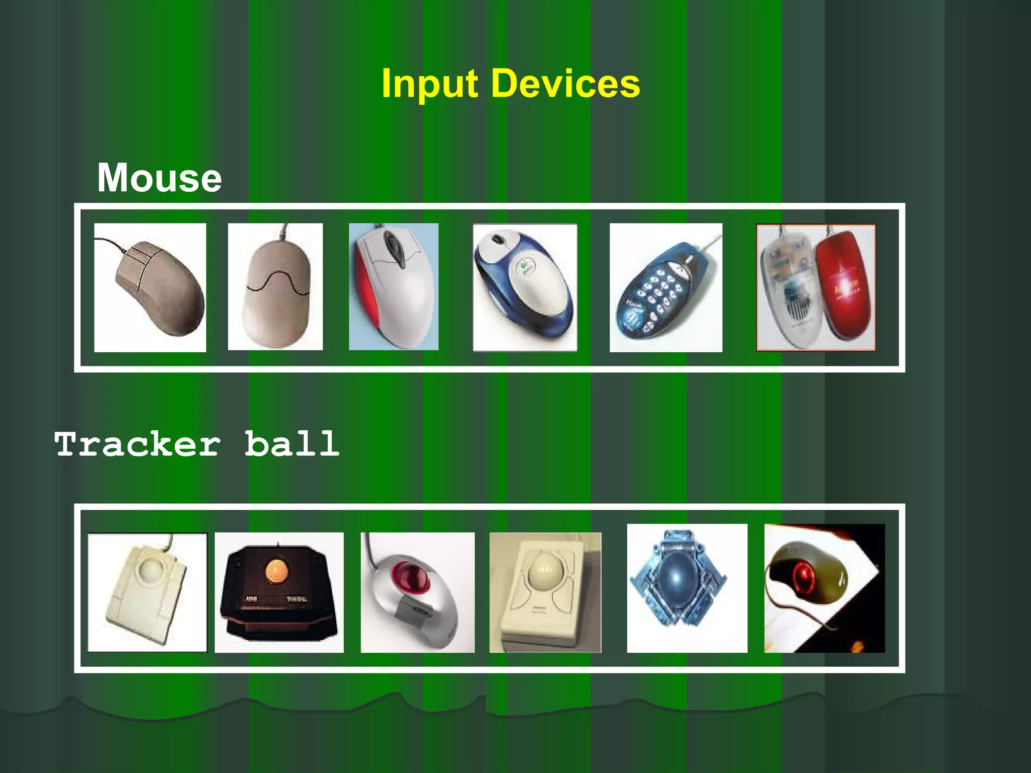 Input Devices Tracker ball Mouse 