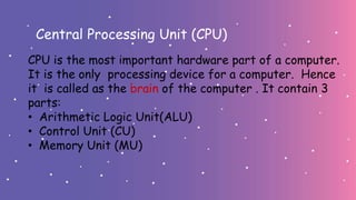 Computer fundamentals | PPTX