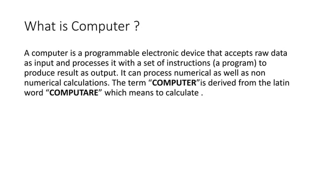 Computer Fundamentals lecture 1 Basic components of computer system.pptx