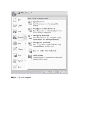Figure 17.7 Save as option
 
