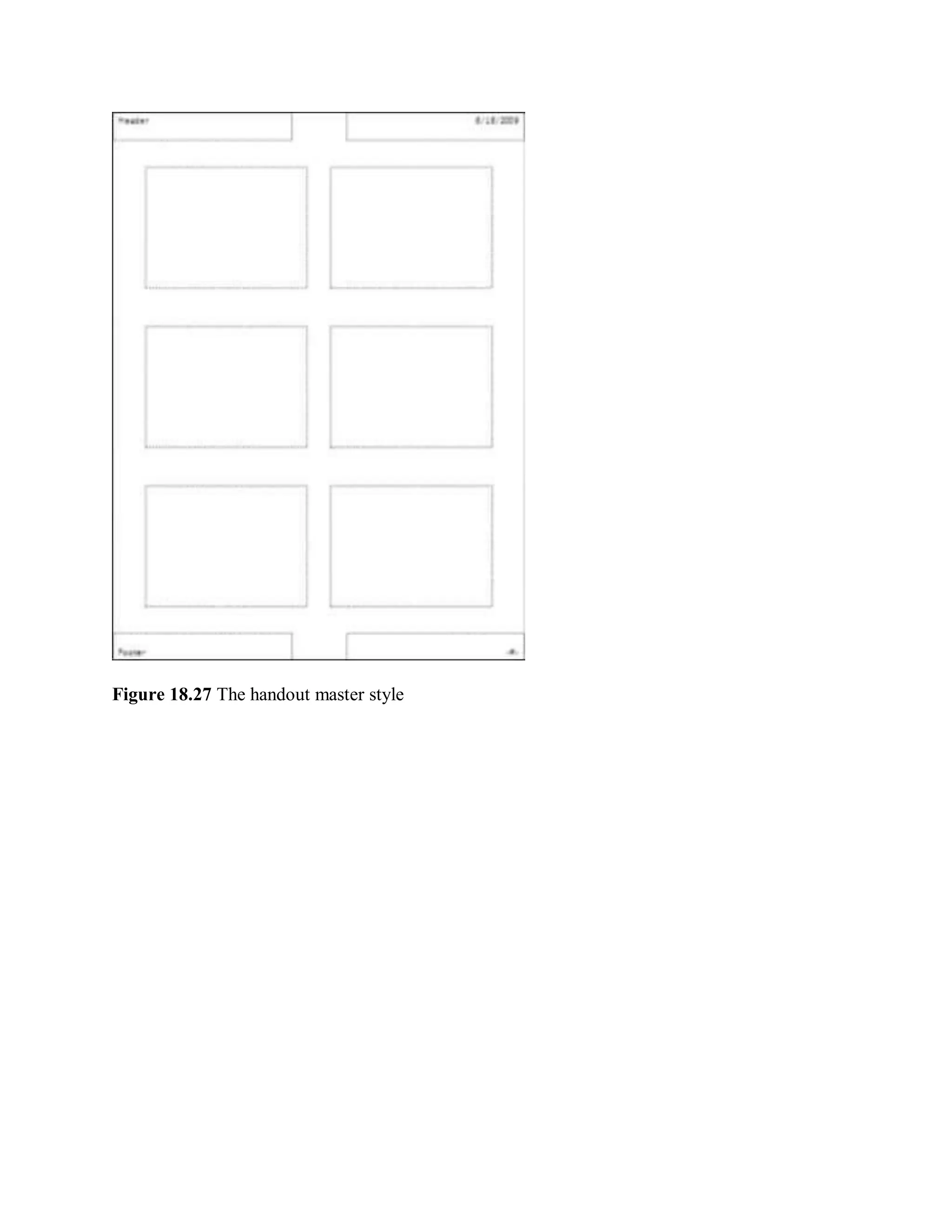 Figure 18.27 The handout master style
 