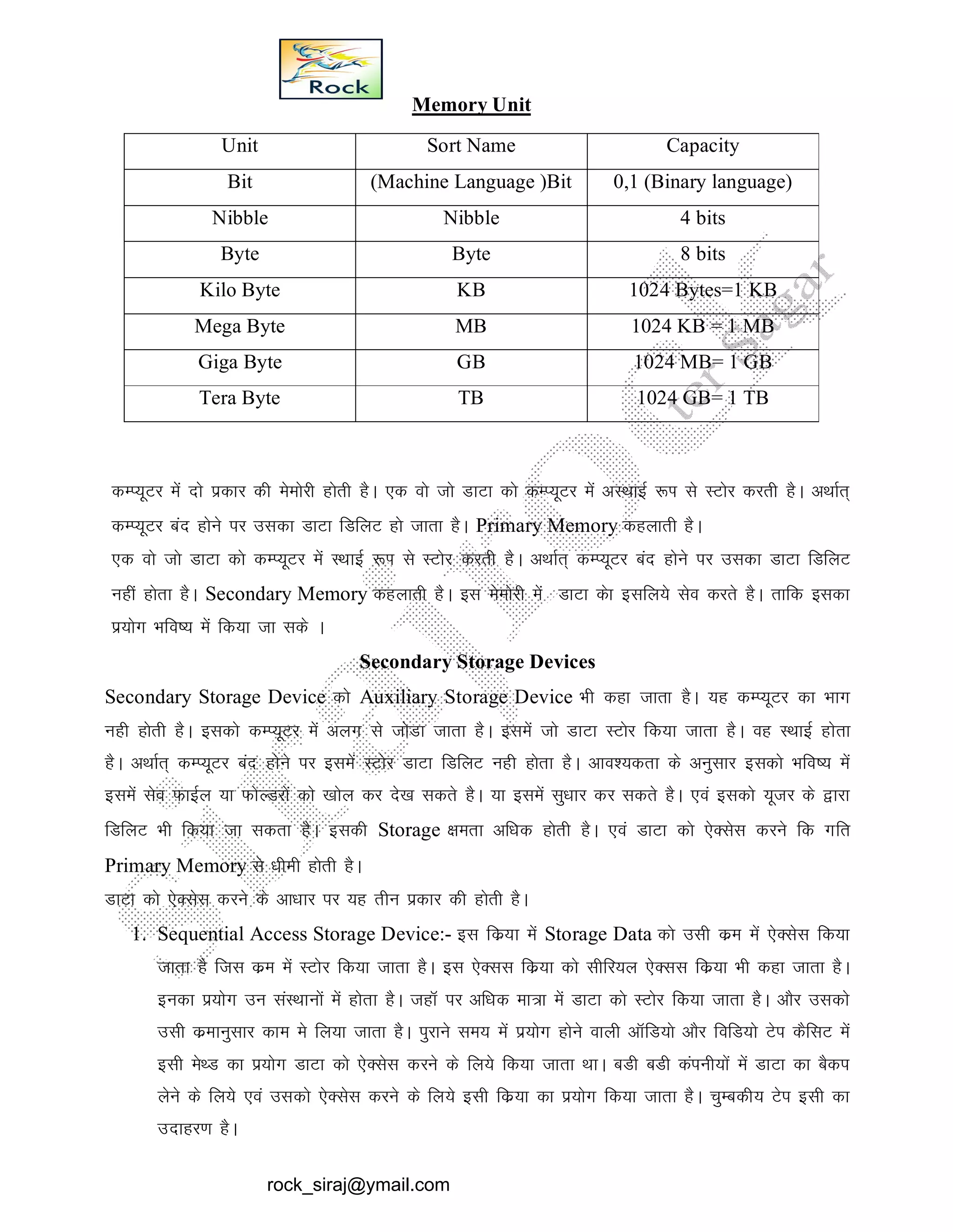Computer fundamentals hindi notes | PDF