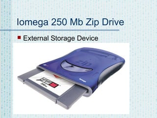 Iomega 250 Mb Zip Drive


External Storage Device

 