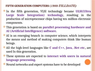 Computer fundamentals for Beginners and school children | PPTX