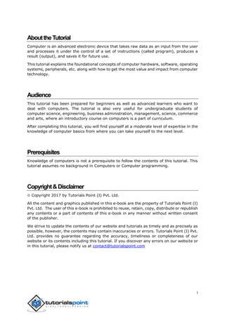 Computer fundamentals tutorial | PDF