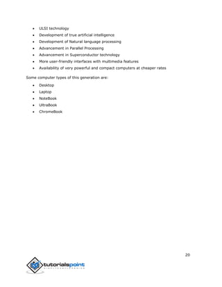 Computer fundamentals tutorial | PDF