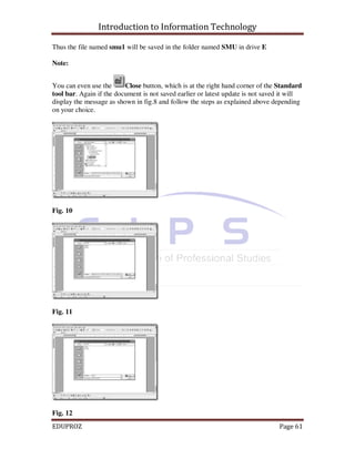 Computer fundamentals & window based application | PDF