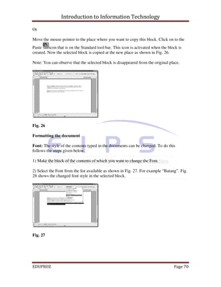 Computer fundamentals & window based application | PDF