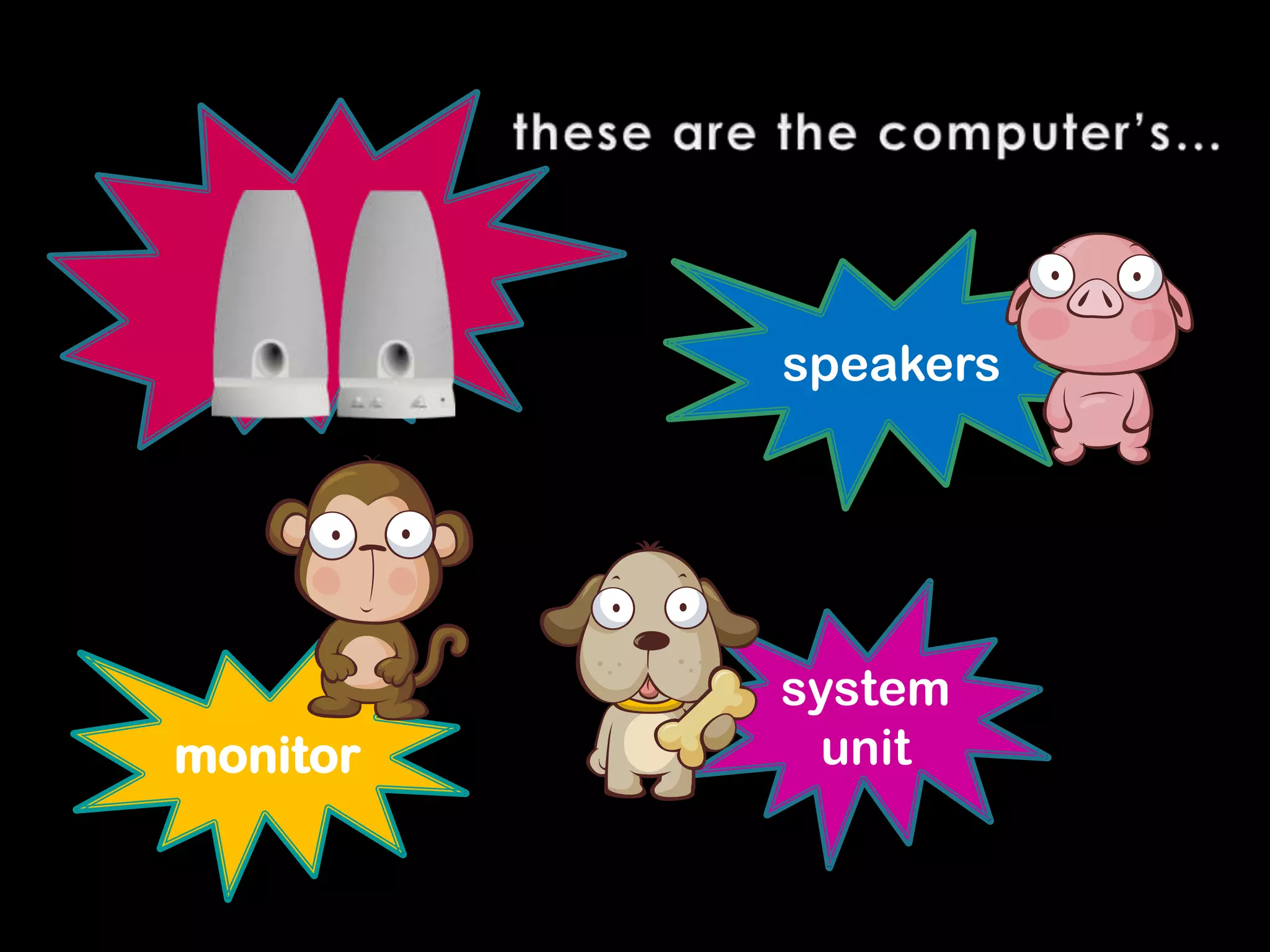 speakers
system
monitor unit