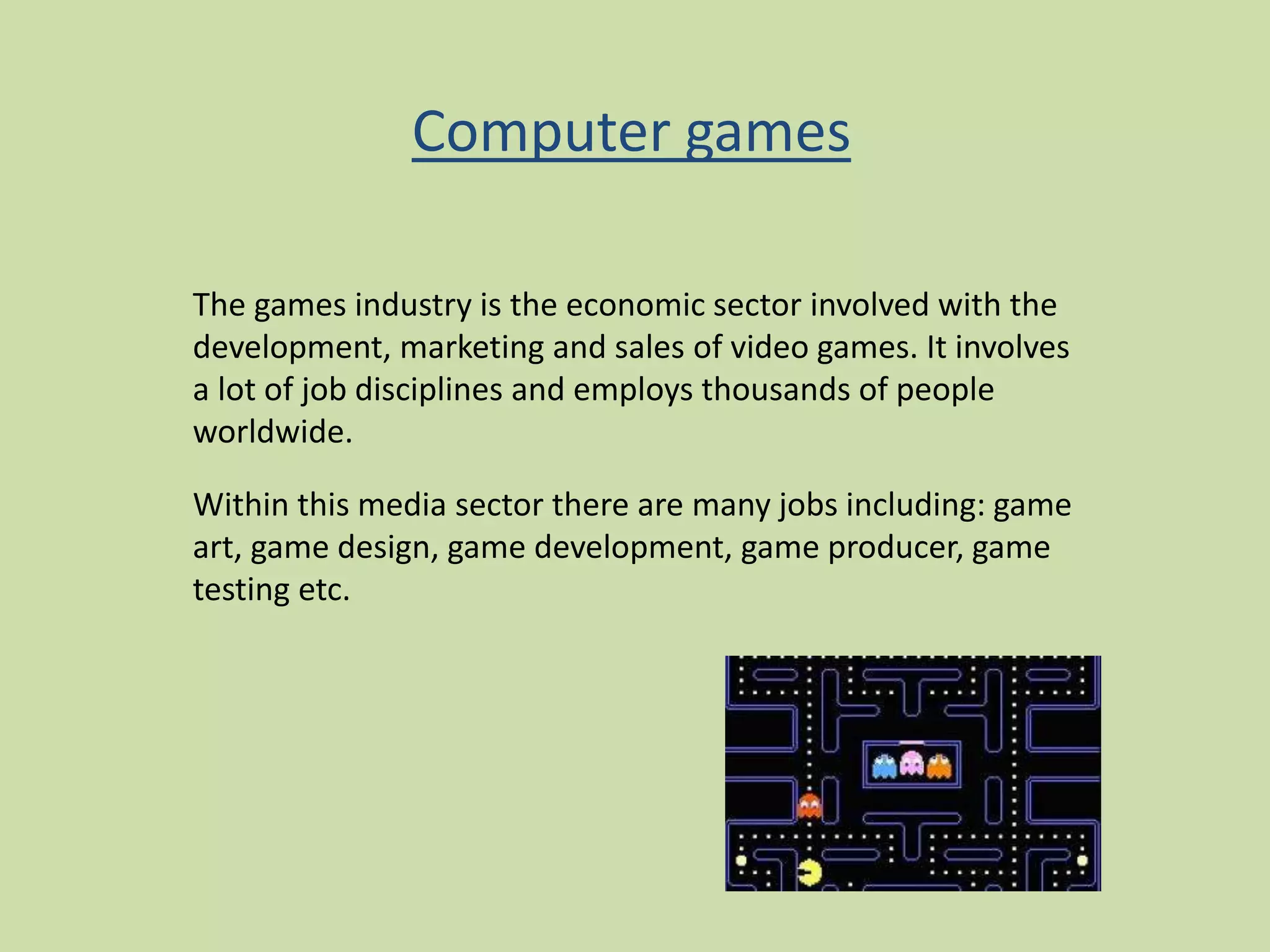 Computer games | PPTX
