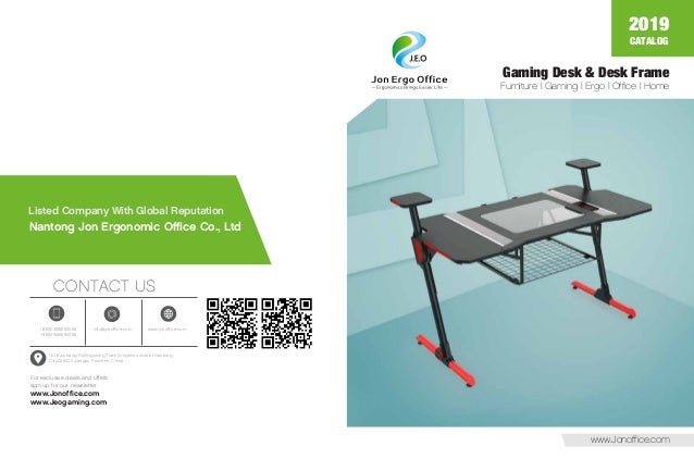 Computer Gaming Desk Gamer Table Oem Odm Factory Nantong Jon Ergonomi