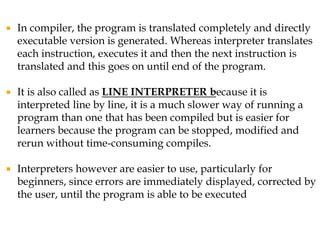 Computer generation and language translator | PPTX