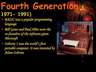 Computer generations | PPT | Technology & Computing